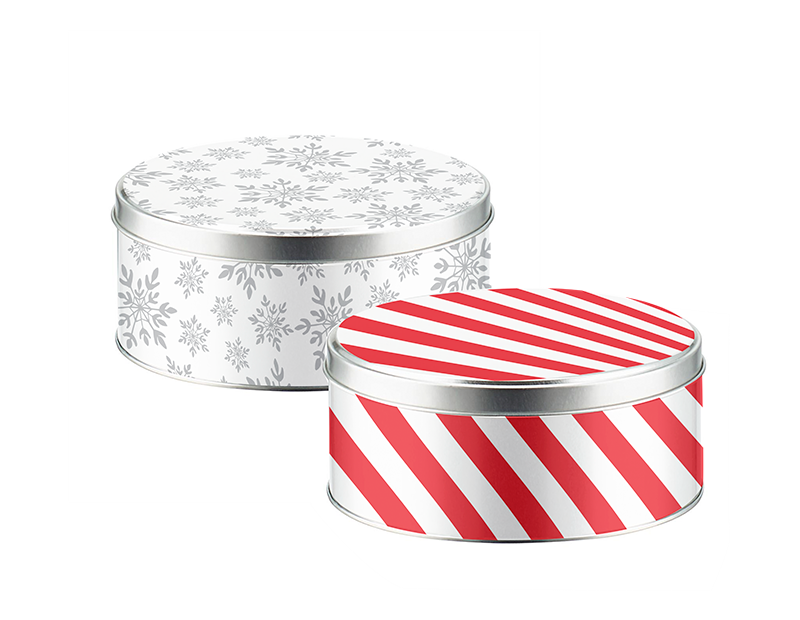 Xmas Cake Tin Dia. 17cm x 8cm Xmas Cake Tin Dia. 17cm x 8cm
