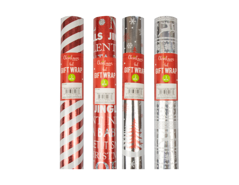 Christmas Foil Wrapping Paper 3m Christmas Foil Wrapping Paper 3m