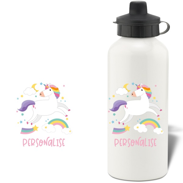 Personalised Unicorn Aluminium Water Bottle