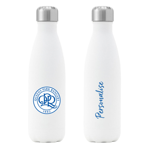 Queens Park Rangers FC Crest Insulated Water Bottle - White