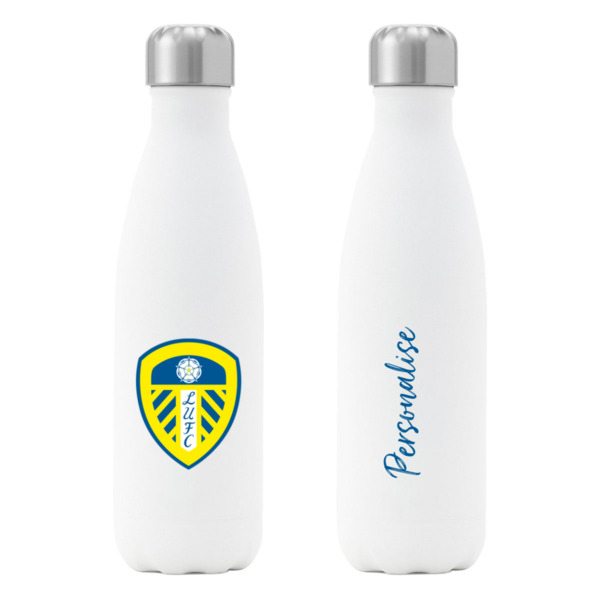 Leeds United FC Crest Insulated Water Bottle - White