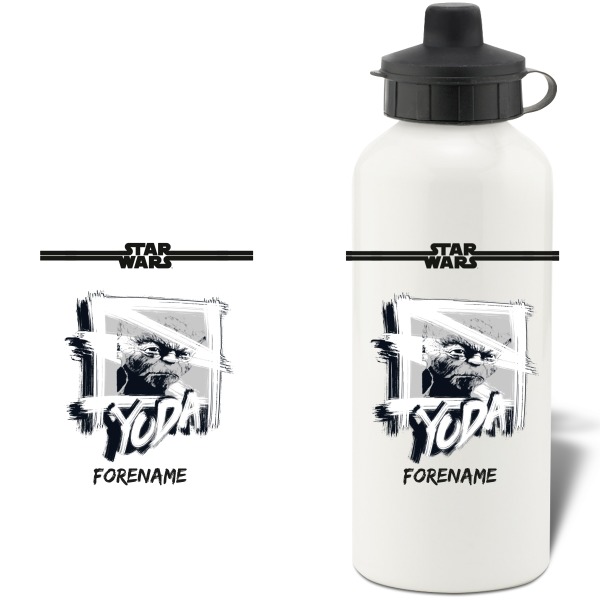 Star Wars Yoda Paint Aluminium Water Bottle