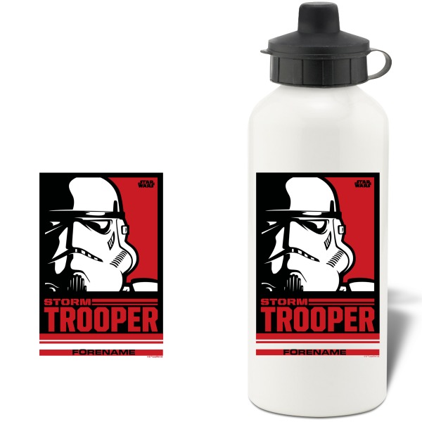 Star Wars Storm Trooper Pop Art Aluminium Water Bottle
