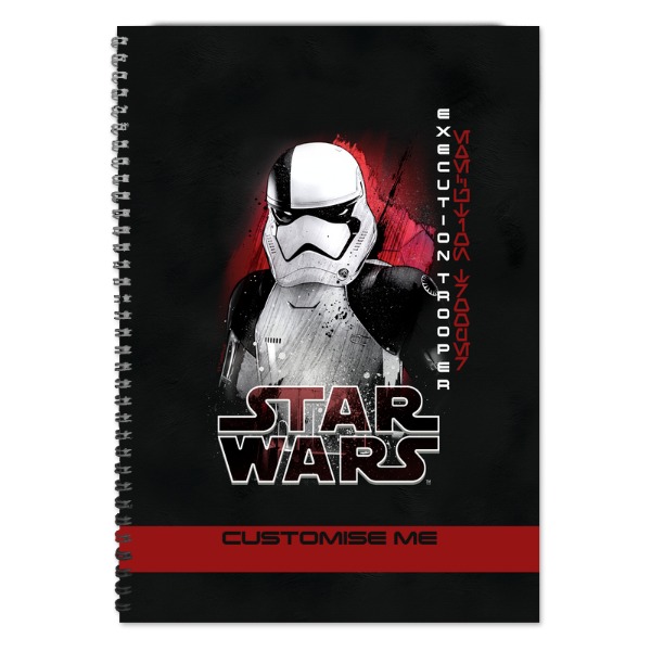 Star Wars Execution Trooper Last Jedi Spray Paint A4 Notebook