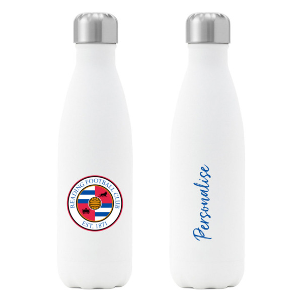 Reading FC Crest Insulated Water Bottle - White