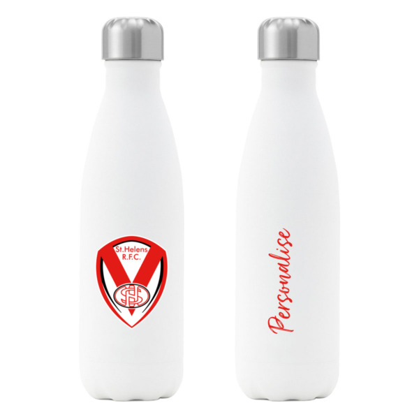 St Helens Crest Insulated Water Bottle - White