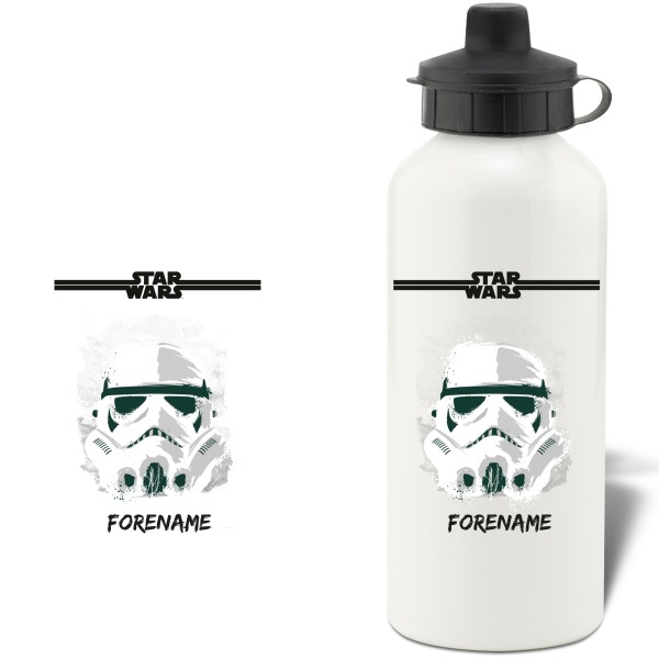 Star Wars Storm Trooper Paint  Aluminium Water Bottle