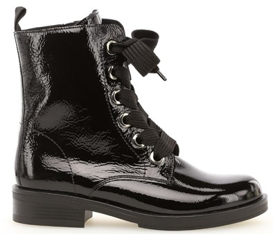 gabor black patent boots