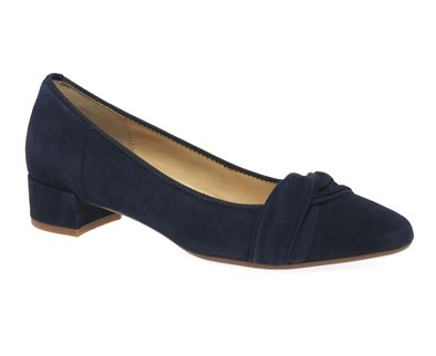 gabor navy suede shoes