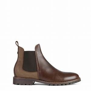 MEN'S JAMESON CHELSEA LEATHER BOOT (marron)