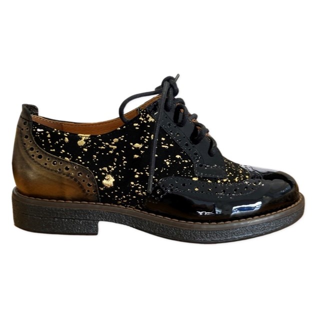 Embassy London Artist Black gold Shoe