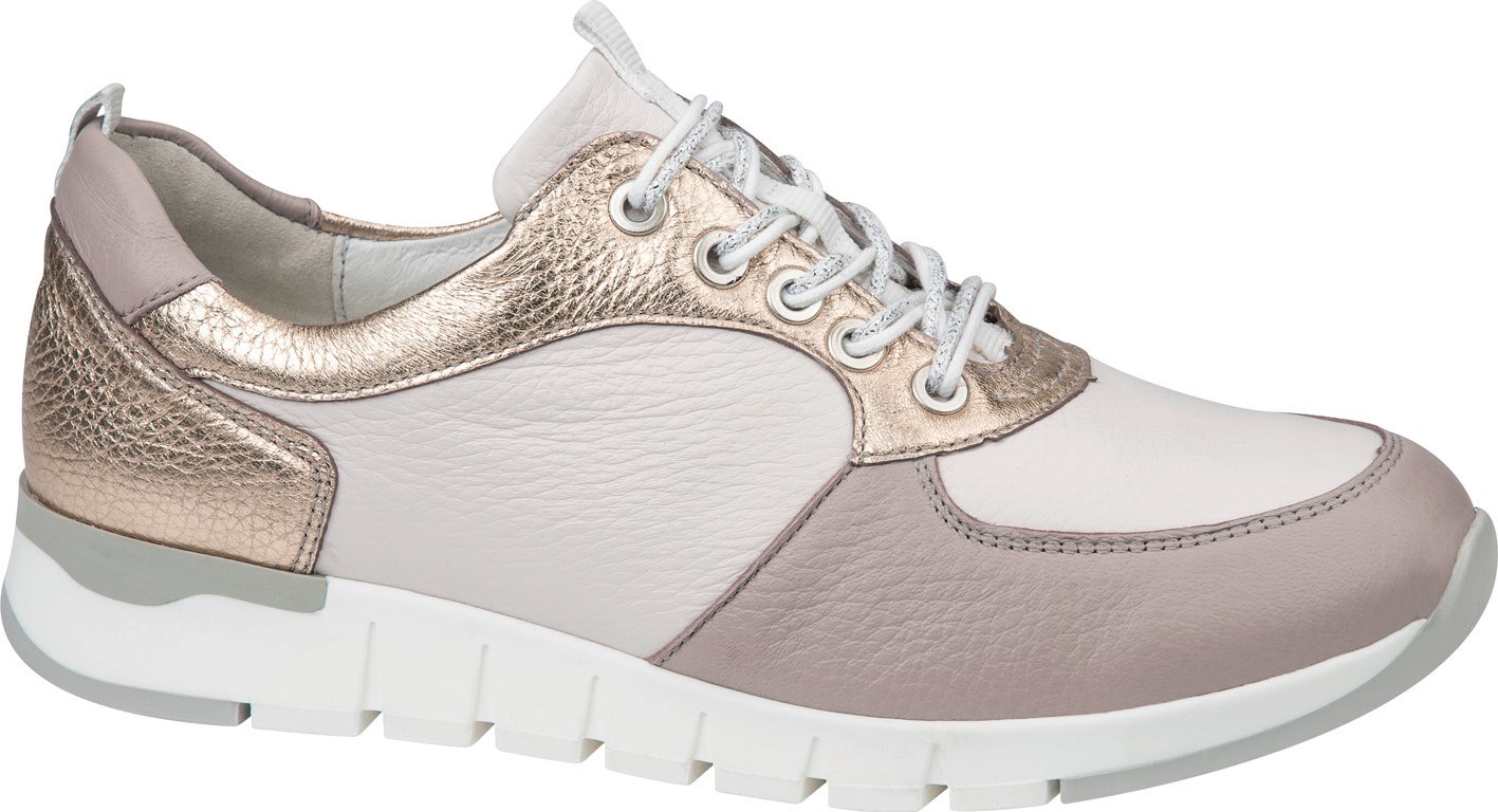 Waldlaufer ' Petra' Lace Up Trainer In Rose