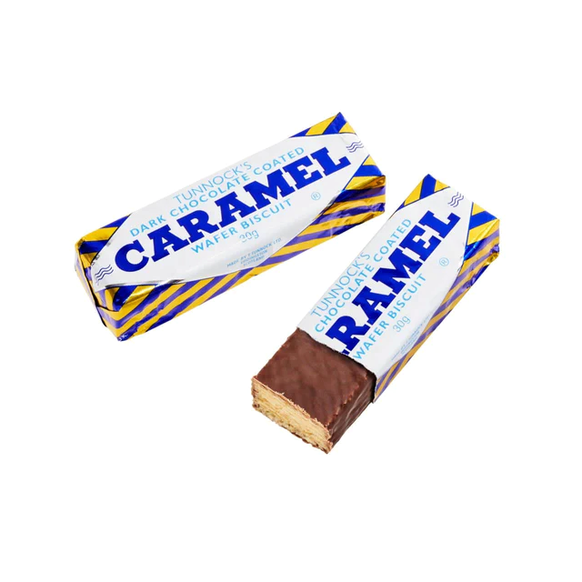 Tunnocks Caramel Wafers Dark Chocolate 8 Pack Tunnocks Caramel Wafers Dark Chocolate 8 Pack
