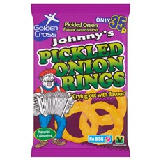Johnny's Pickled Onion Rings 22g 35p (36 Pack) Johnny's Pickled Onion Rings 22g 35p (36 Pack)