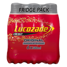 LUCOZADE ENERGY ORIGINAL 380ml (6 x 4pack)