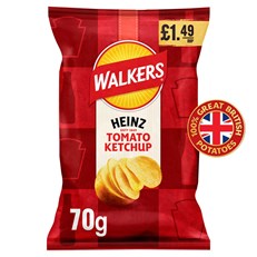 Walkers Crisps Heinz Tomato Ketchup 70g 18 Pack £1.49
