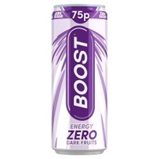 Boost Energy Drink Zero Dark Fruits 75p 24 Pack