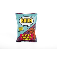 Bruh Crisps Classic Cheese & Onion 40g 24 Pack