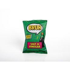 Bruh Crisps Salt & Vinegar 40g 24 Pack