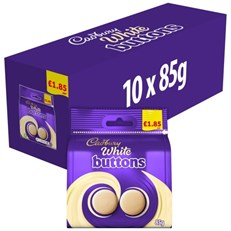 Cadburys White Chocolate Giant Buttons 85g £1.85 10 Pack