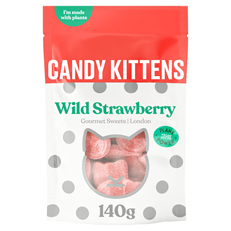 Candy Kittens Wild Strawberry 140g 10 Pack
