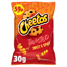 Walkers Cheetos Twisted Sweet & Spicy 30g 59p 30 Pack