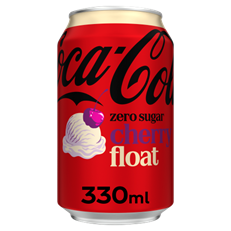 Coca Cola Zero Cherry Float 330ml Can 24 Pack