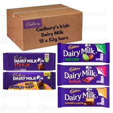 Dairy Milk Irish Milk Chocolate Mixed Box 15 Bars 53g