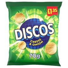 Discos Cheese & Onion 70g £1.35 16 Pack