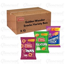 GOLDEN WONDER £1 Snacks Variety Box 40g 12 Pack