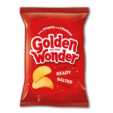 Golden Wonder Ready Salted Crisps 32.5g 32 Pack