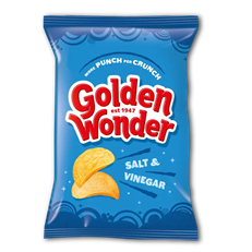 Golden Wonder Salt & Vinegar 32.5g (32 Pack)