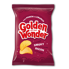 Golden Wonder Crisps Smoky Bacon 32.5g 32 Pack
