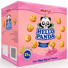 Meiji Hello Panda Strawberry Flavoured Filling 21g 30 Pack