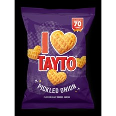 TAYTO HEARTS PICKLED ONION 12x70g