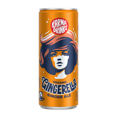 Karma Drinks Gingerella Organic Ginger Ale 250ml 24 Pack