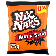 Nik Naks Nice 'n' Spicy 75g £1.35 20 Pack