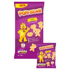 Pom Bear BBQ 12 x 6 Pack 13g Multipack