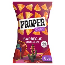 Proper Barbecue Lentil Chips 85g 8 Pack