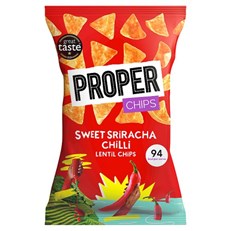 Proper Sweet Sriracha Chilli Lentil Chips 85g 8 Pack