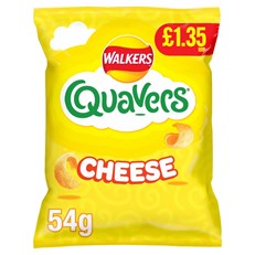 Walkers Quavers Cheese Flavour 54g 18 Pack £1.35