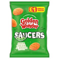 Golden Wonder Sour Cream Saucers 40g 18 Pack £1