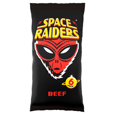 Space Raiders Beef 18 x 6 Pack 13g Multipack