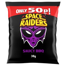Space Raiders Saucy BBQ  30g 36 Pack 50p
