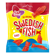 Red Band Swedish Fish Original 100g 10 Pack