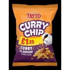 TAYTO £1.25 CHIPPIES CURRY 70g