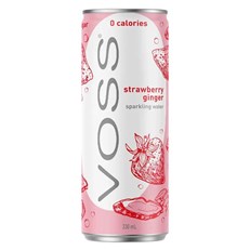 Voss Can Strawberry & Ginger 330ml 10Pack