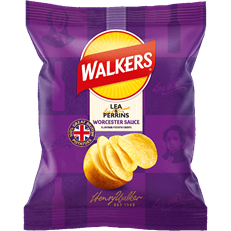 Walkers Crisps Lea & Perrins Worcester Sauce Grab Bag 45g 32 Pack