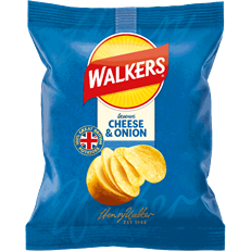Walkers Crisps Cheese & Onion 32.5g 32 Pack