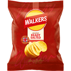 Walkers Crisps Ready Salted 32.5g Bags 32 Pack